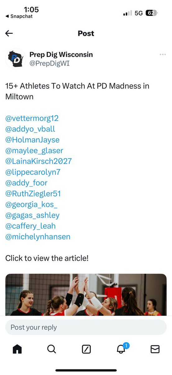 So excited for Prepdig’s Madness in Miltown tournament this weekend! <a href="/PrepDig/">Prep Dig 🏐</a> <a href="/PrepDigChris/">Chris Fitzgerald</a> <a href="/PrepDigWI/">Prep Dig Wisconsin</a> <a href="/prepdigrachel/">PrepDigRachel</a>