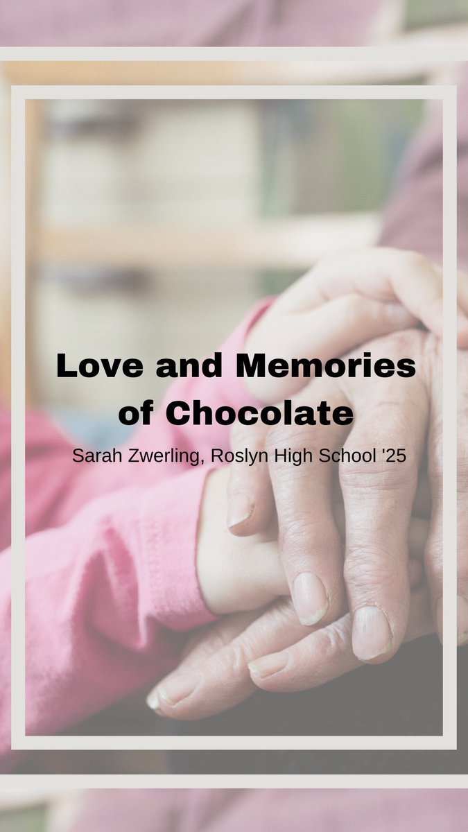 A young teenager shares her story of caring for her late grandmother, who was diagnosed with Alzheimer's disease. 'The smell of chocolate brings back sweet memories for me. My grandmother loved chocolate and ice cream.' Continue reading: bit.ly/3VVR3eA #olderadults