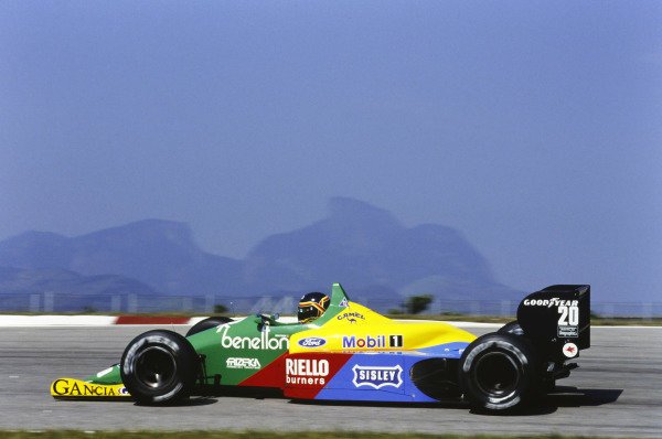 Brazilian Grand Prix 1988 United Colors of Benetton at Jacarepagua. Thierry Boutsen/Benetton B188 Ford. #F1 #Formula1 #Brazil