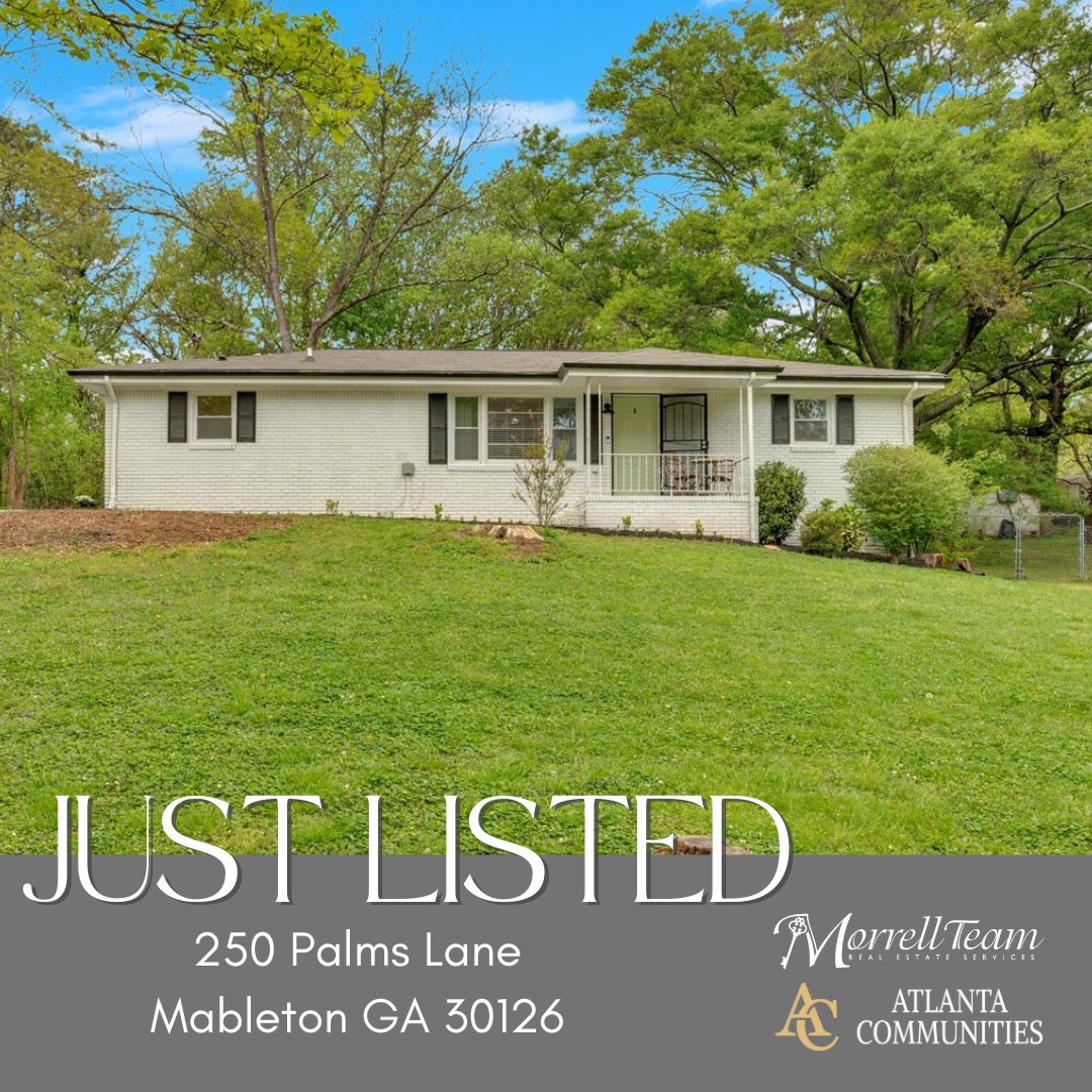 OPEN HOUSE SAT & SUN 1-3PM! Don't miss this charming, 4-sided brick, ranch style home located in the heart of Mableton. morrellteam.com/details.php?ml… #justlisted #homeforsale #sellinghomes #buyinghomes #morrellteam #metroatlantahomeforsale #buyahouse #homebuying #housebuyer #homebuyer