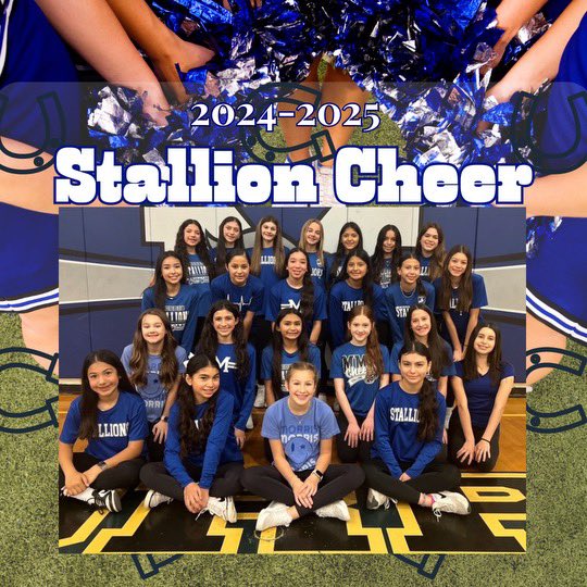 Shout out to our 2024-2025 Morris Cheer Team! Looking forward to a great year! 💙🤍🎉📣 #morrispride #misd #districtofchampions