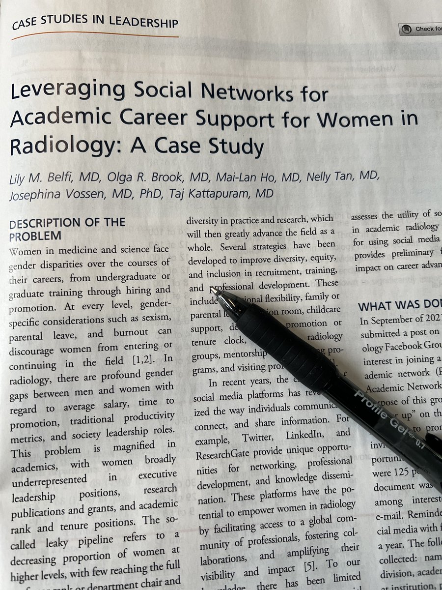 LilyBelfiMD (@lilybelfi) on Twitter photo Hey <a href="/RadChicks/">RadChicks</a> this Pubs for you! <a href="/olgabrook/">Olga R Brook, MD, FSAR, FSIR, FSABI, FESGAR</a> <a href="/TajKatt/">Taj Kattapuram, MD</a> <a href="/nellytanmd/">Nelly Tan MD (she/her)</a> <a href="/mailanho/">Mai-Lan Ho</a> <a href="/JACRJournal/">JACR</a> <a href="/AAWR_org/">AAWR</a> #radxx #radiology
Leveraging Social Networks for Academic Career Support for Women in Radiology: A Case Study pubmed.ncbi.nlm.nih.gov/37820840/ Hey <a href="/RadChicks/">RadChicks</a> this Pubs for you! <a href="/olgabrook/">Olga R Brook, MD, FSAR, FSIR, FSABI, FESGAR</a> <a href="/TajKatt/">Taj Kattapuram, MD</a> <a href="/nellytanmd/">Nelly Tan MD (she/her)</a> <a href="/mailanho/">Mai-Lan Ho</a> <a href="/JACRJournal/">JACR</a> <a href="/AAWR_org/">AAWR</a> #radxx #radiology
Leveraging Social Networks for Academic Career Support for Women in Radiology: A Case Study pubmed.ncbi.nlm.nih.gov/37820840/