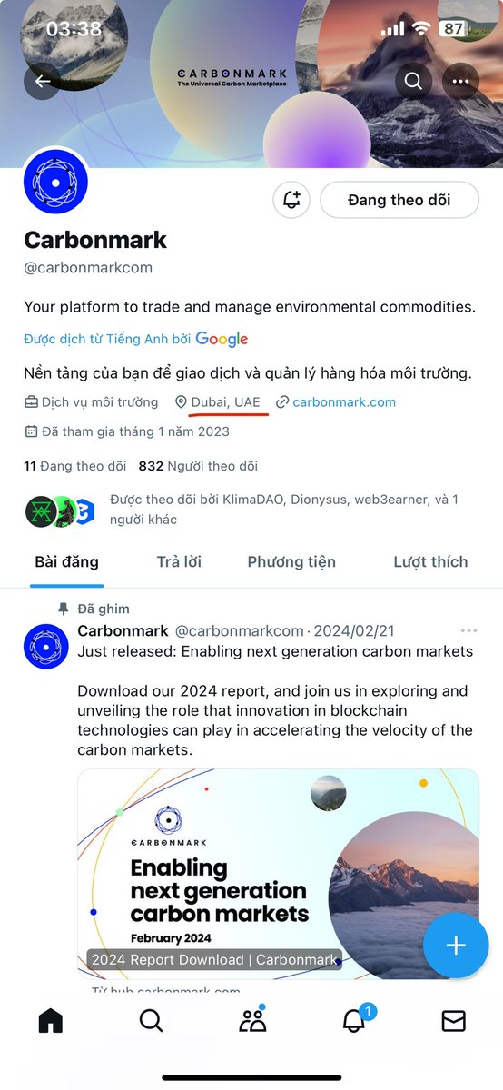 ThangNgocPhan's tweet image. #Klima #KlimaDao
#UAE <<< ý chính
facebook.com/share/p/rkAT4r…
#Cop28
#TínChỉ #Carbon