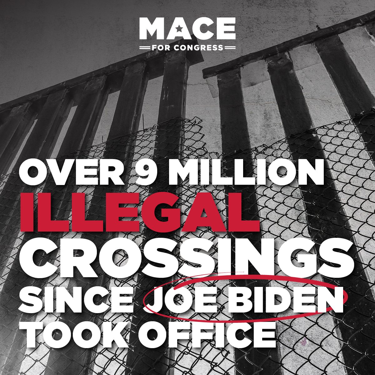 Allowing more than 9 million illegals to enter our country, some of whom are on the terrorist watch list and are human and drug traffickers, is a recipe for disaster. We MUST secure the border and reinstitute President Trump’s border policy that kept America safe.
