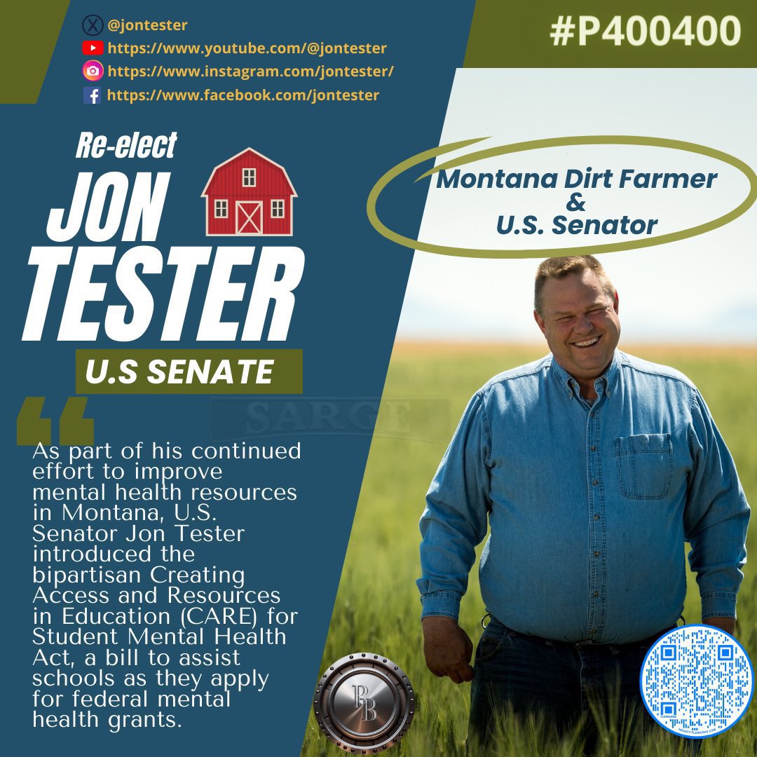 #ProudBlue #DemVoice1 #Allied4Dems I’m a city girl and I have been for years, but I grew up in a rural area where most people had farms and still do. I know how hard farmers work. @jontester works just as hard for the people of Montana. He’s not afraid of hard work or getting…