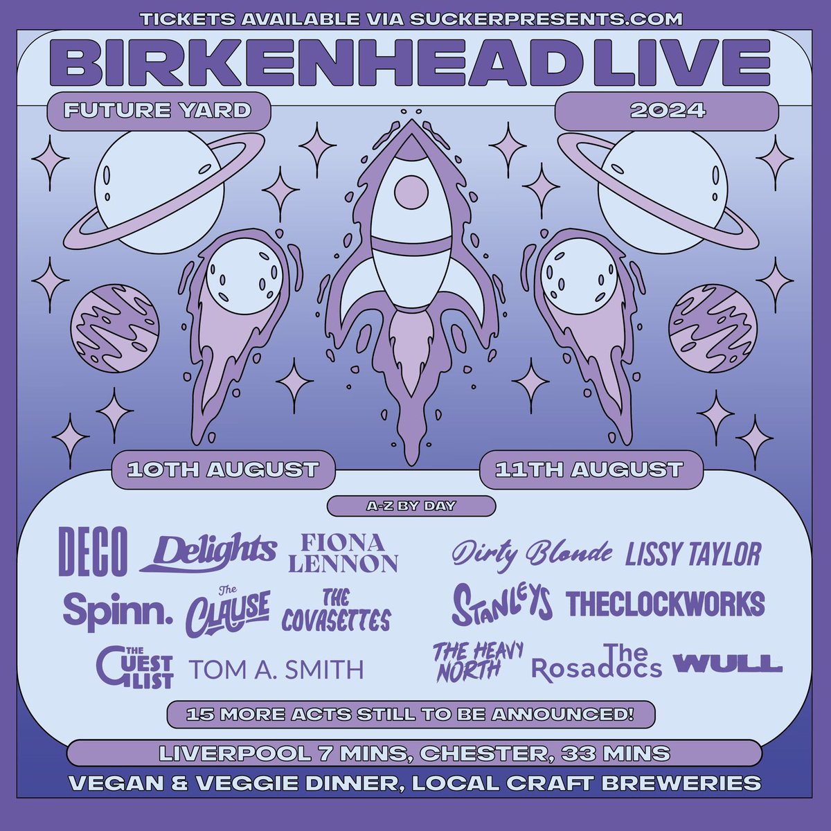 We're gonna need a bigger boat... Pretty stacked line-up for @BirkenheadLive here on the weekend of 10th + 11th August. Another 5 acts added this week, including @spinn_band, @theclauseuk and @wearedirtyblonde. Tickets ⇨birkenheadlive.com