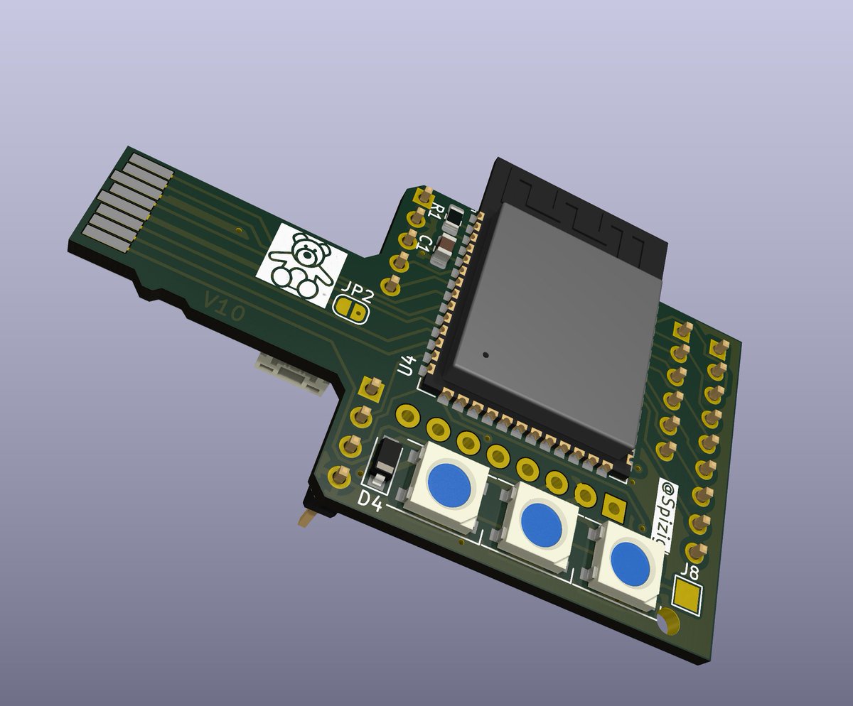 Tried a #KiCad Layout with #ESP32 and #LoRa for MicroSd Sniffing