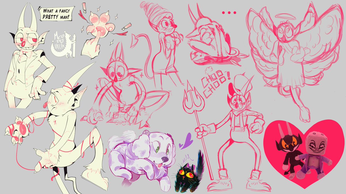 Old doodles of Devil that I never finished lol #TheCupheadShow #RenewTheCupheadShow