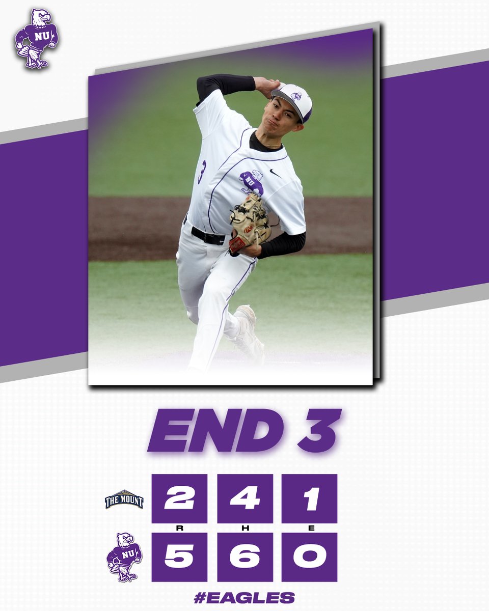 Leading after three innings! #EAGLES