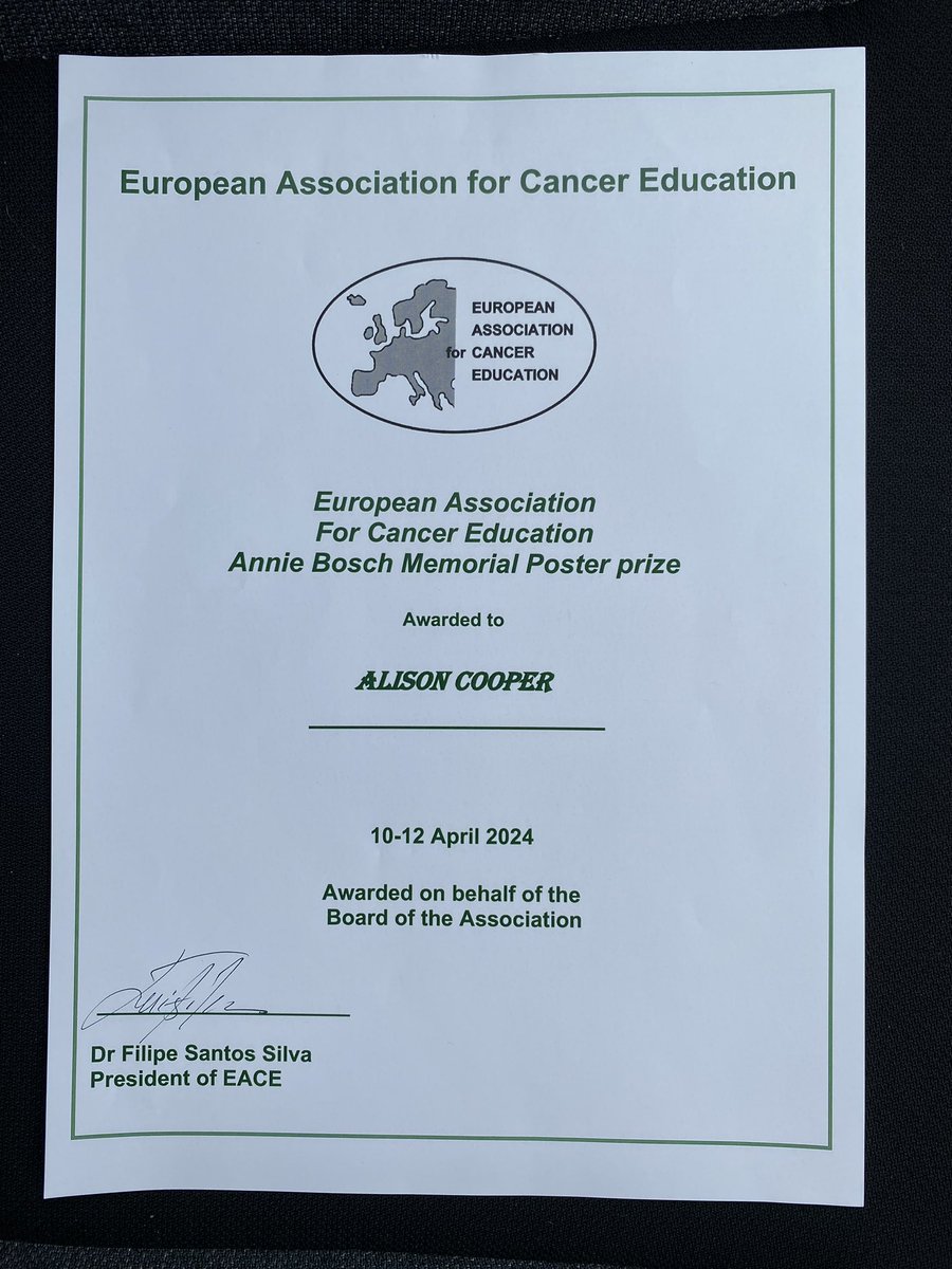 Alison (@alisonallieot) on Twitter photo So proud to be at the European Association of Cancer Education EACE conference held at <a href="/BCUHELS/">BCU HELS</a>, representing BCU as an MSc Student, and BCH as an Oncology and Haem/Onc Occupational Therapist. <a href="/Alison_Emma_BCU/">AlisonEmma</a> <a href="/BchNeuroOnc/">BCH Neuro Oncology</a> <a href="/BWC_OT/">BWC Occupational Therapy</a> So proud to be at the European Association of Cancer Education EACE conference held at <a href="/BCUHELS/">BCU HELS</a>, representing BCU as an MSc Student, and BCH as an Oncology and Haem/Onc Occupational Therapist. <a href="/Alison_Emma_BCU/">AlisonEmma</a> <a href="/BchNeuroOnc/">BCH Neuro Oncology</a> <a href="/BWC_OT/">BWC Occupational Therapy</a>