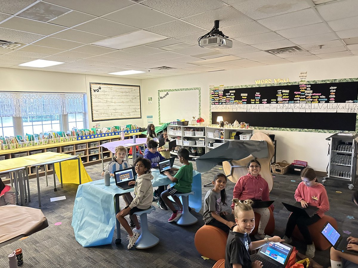 Camping out in 3rd Grade! We are focusing in Reading to build our stamina by reading a variety of passages on our Chromebooks while making it fun.  📖🏕️<a href="/C_E_Dellinger/">CarrieDellinger</a> <a href="/SparksElemFISD/">Sparks Elementary</a> @3rdSparks