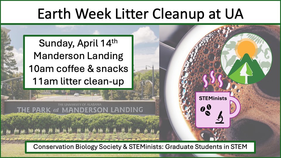 Join us for coffee, free food, and a litter clean up this Sunday! ☀️ ☕️ 🚮
