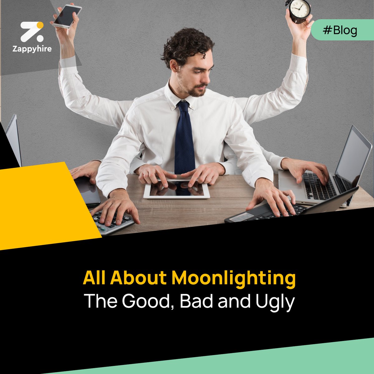 To help you make an informed decision, make sure to delve a little deeper into this discussion with our top-performing blog: All About Moonlighting | The Good, Bad, and Ugly.🙌
Give it a read NOW👉bit.ly/49yszLB

#moonlighting #zappyhire #zappyblog #blog #hrtrend