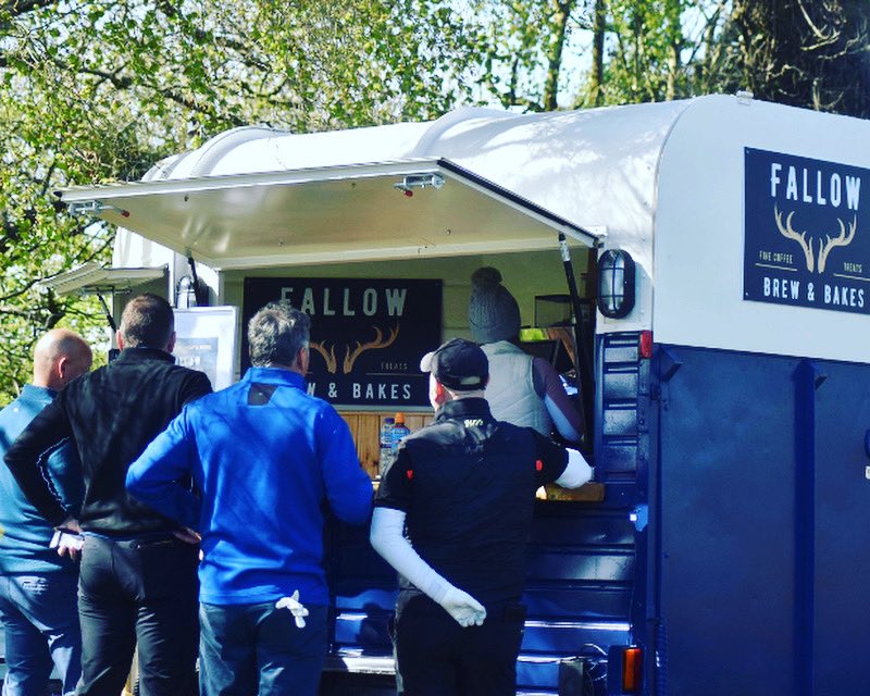 Fallow Brew and Bakes at Clandeboye back out tomorrow. 9th Green Ava Course. Great to have them back. ⛳️🧁☕️@belfastcoffeeco