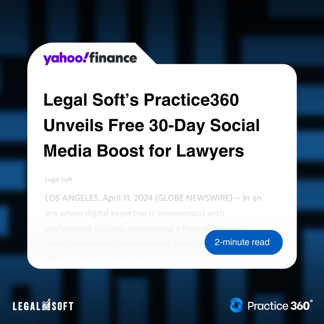 legalsofttweets's tweet photo. We are thrilled to offer a complimentary 30-day trial of our comprehensive Law Practice Social Media Solution.
Learn more by clicking the link below.
https://t.co/8PvuqaDKf5
#LegalSoft #Practice360 #Law #LawFirm #Lawyer #VA #LegalSupport #Practice #LawPractice #SocialMedia https://t.co/0ZHld38Csi