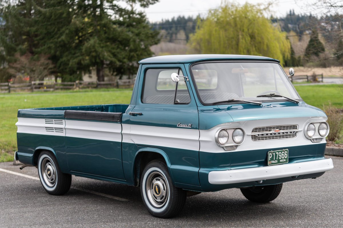 Sold: 1961 Chevrolet Corvair 95 Rampside Pickup 4-Speed for $18,000. bringatrailer.com/listing/1961-c…