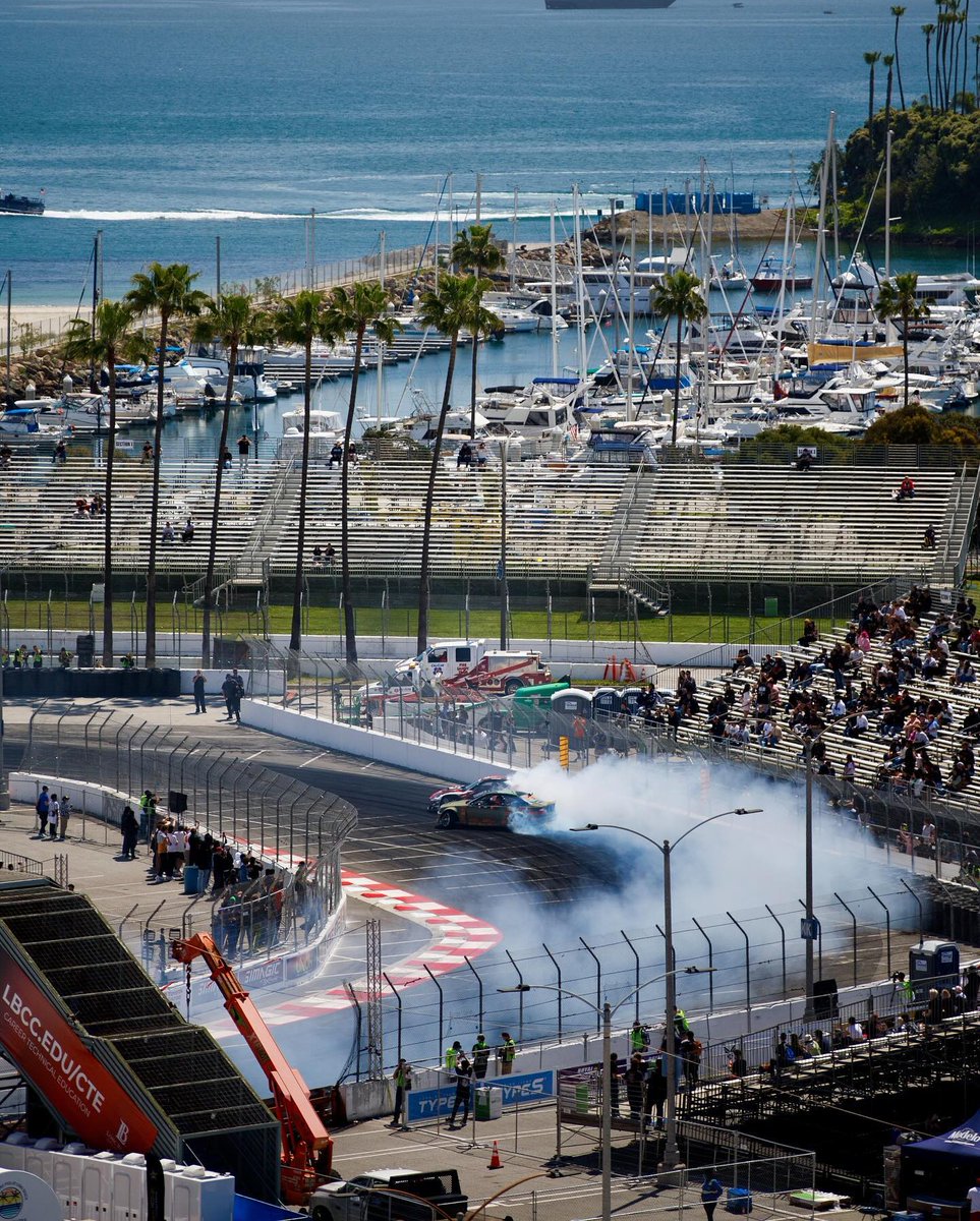 Round 1 of @FormulaDrift at #FDLB begins today. We're out here ready to watch @HateleyDrift, @jeffjonesracing, and @DeanKarnage eat. Stream #FormulaDRIFT for free on the #FormulaD YouTube and Facebook channels from Round 1: Long Beach, April 12-13. #KumhoTire