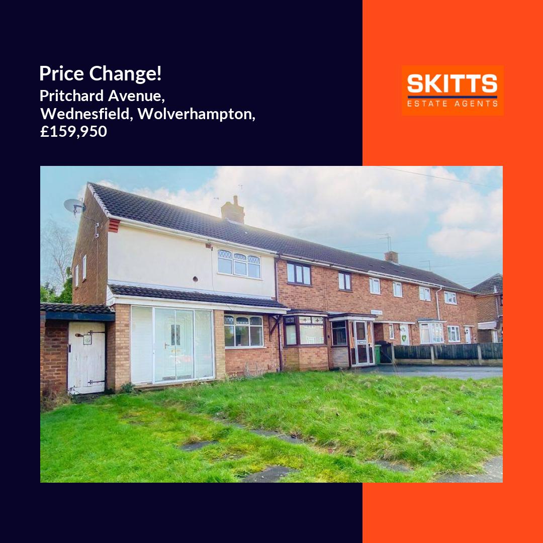 📍Pritchard Avenue, Wednesfield, Wolverhampton
🏡 2 bed End of Terrace House, £159,950
onthemarket.com/details/143443…

#skitts #propertyforsale #wolverhampton #wednesfield #oxley