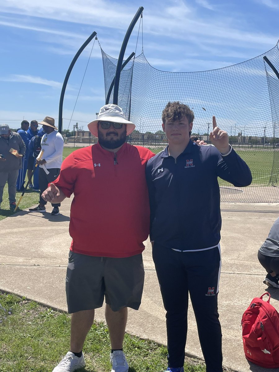 Congrats to Area Champion Marshall Lewis in the Discus with a throw of 151’ 7”!!!