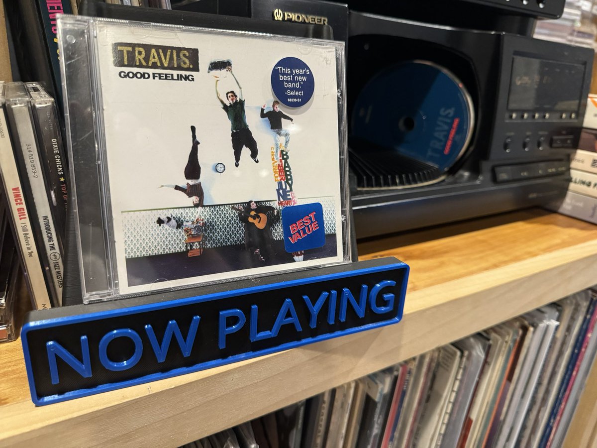 Spinning “Good Feeling” (1997)…the debut from Travis. Yeah…they really start cooking on the next album but this is still a pretty solid album with songs like “Happy” & “U16 Girls” & “More Than Us.” Any fans out there of Travis? And, if so, what’s your go to Travis album?