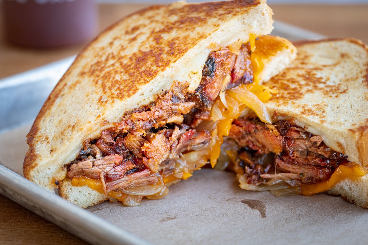 Celebrate #NationalGrilledCheeseDay the 4R way! Add some BBQ to it with our Burnt Ends Melt. 🧀 Come get it while it's hot! 🍽️