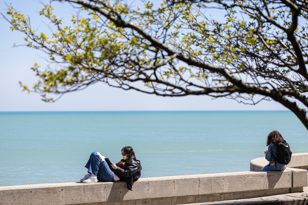 According to researchers (somewhere probably) sitting by the lake today would be good for your health.