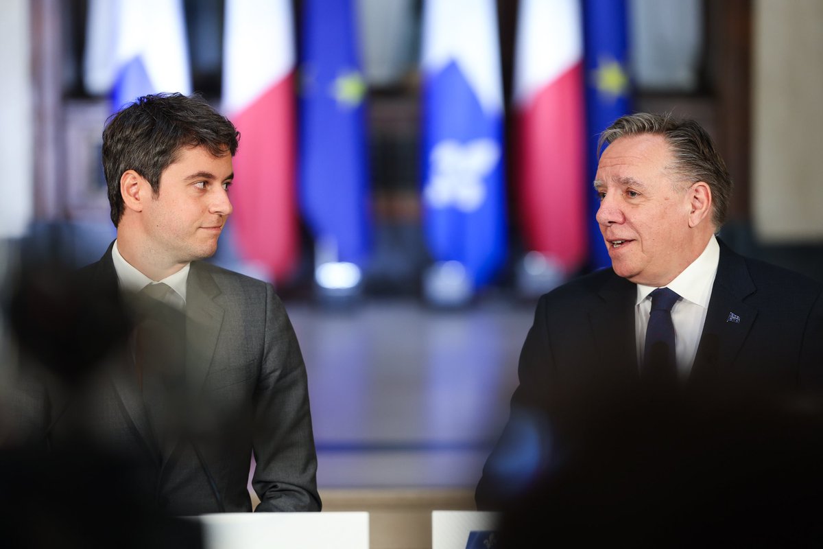 Merci cher @francoislegault pour ton accueil au Québec. Nous partageons plus qu’une langue, des valeurs ou une culture communes. Nous partageons un destin commun. Ce destin commun que nous chérissons appartient à nos jeunes. Je me réjouis d’avoir signé avec toi une entente…