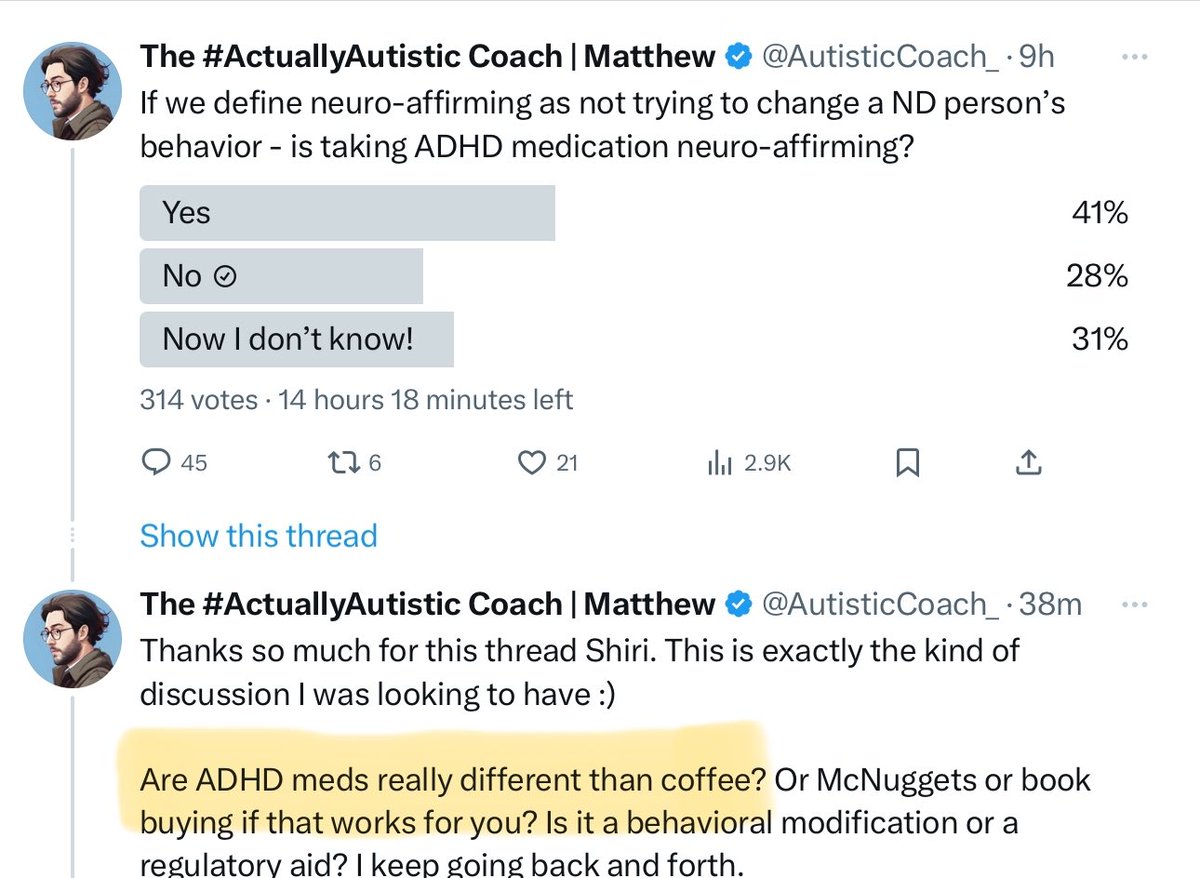 Amphetamine salts are like caffeine? 🧐🤣😭Dudes never taken amphetamines if he’s literally comparing it to coffee and McNuggets. 

Hilarious. That’s gonna look great on a meme. ‘Amphetamines -they’re like McNuggets!’🤭@AutisticCoach_ #autismawareness #autism