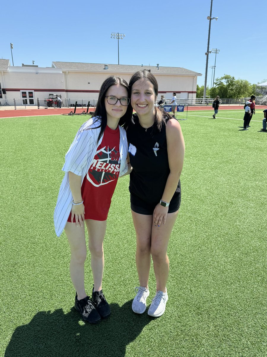 A few of our middle school and high school student trainers helping out at the special Olympics today! 🖤❤️