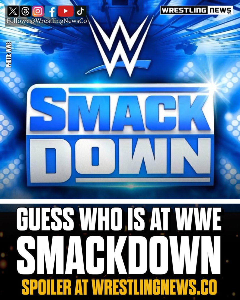 Guess who? SPOILER here: wrestlingnews.co/wwe-news/poten… #wwe #smackdown