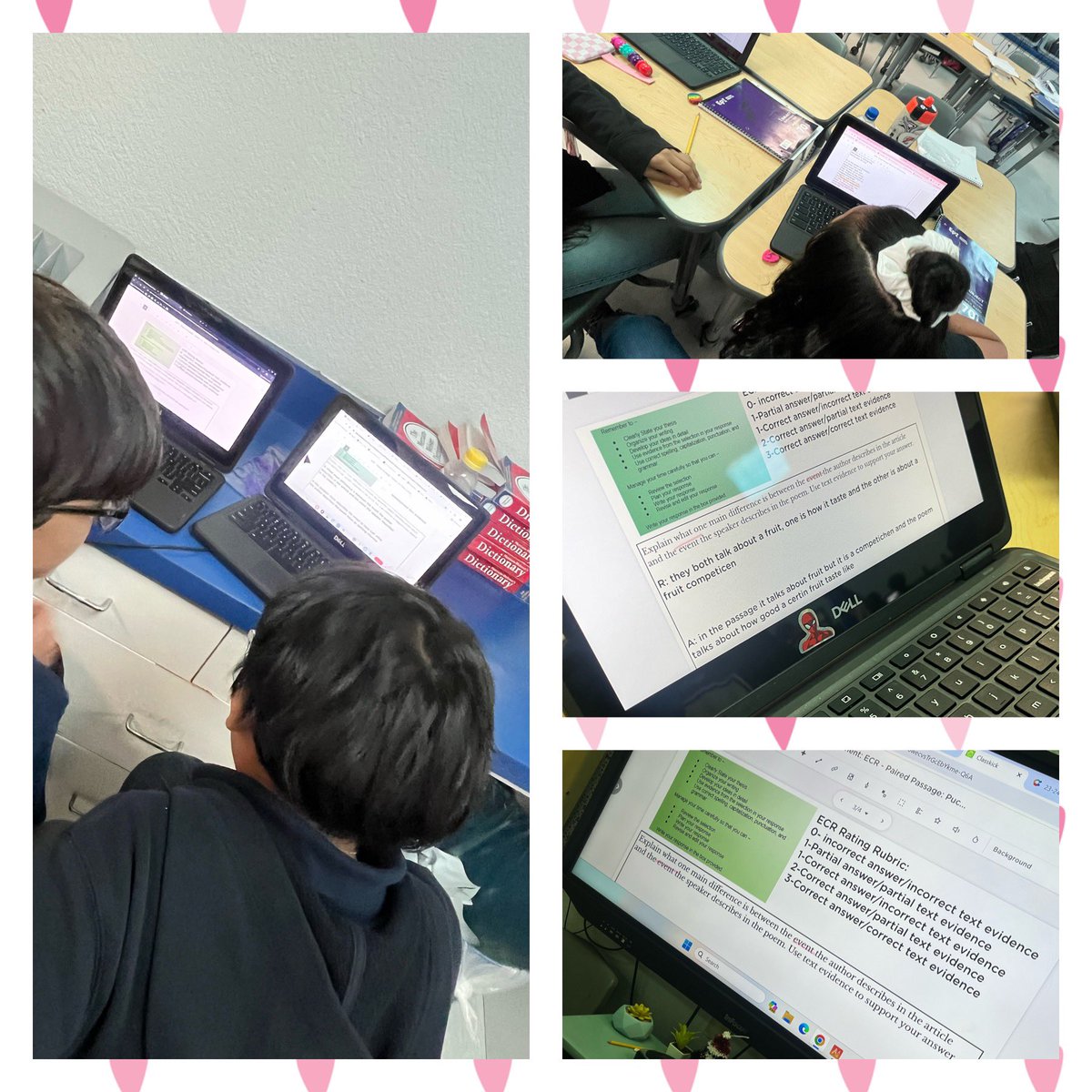 Last ECR practice with a paired passage was a hit! The kids had tough conversations discussing what’s appropriate answers and supportive text evidence! We can do this! @DHE_Bobcats