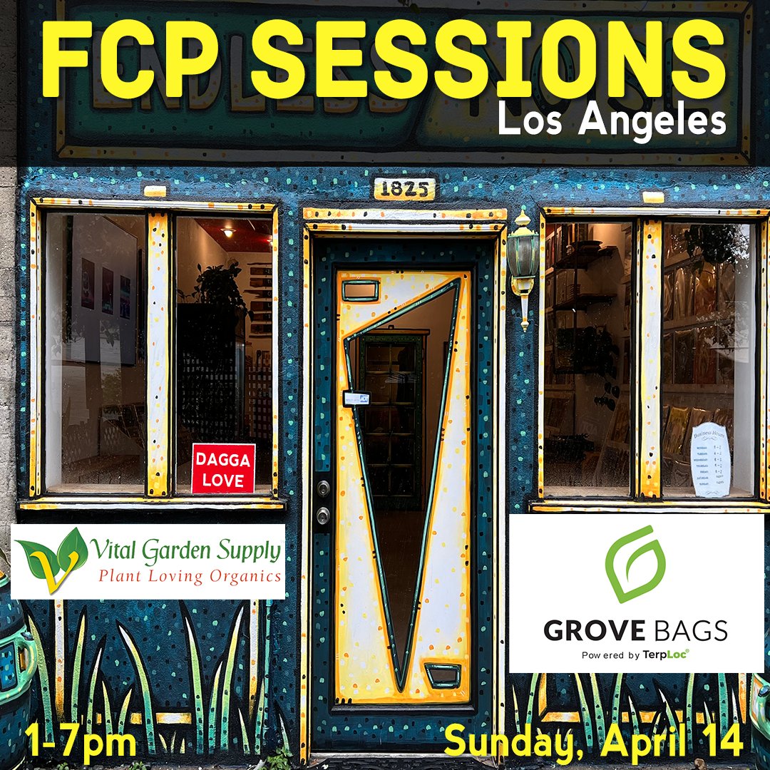 This Sunday, April 14th. 1-7pm. FCP Sunday Sessions. The beats will be heavy on the dub. #LosAngeles #music #reggaemusic #cannabisindustry #CannabisCommunity #cannabisculture @grovebags @VitalGardenSupp