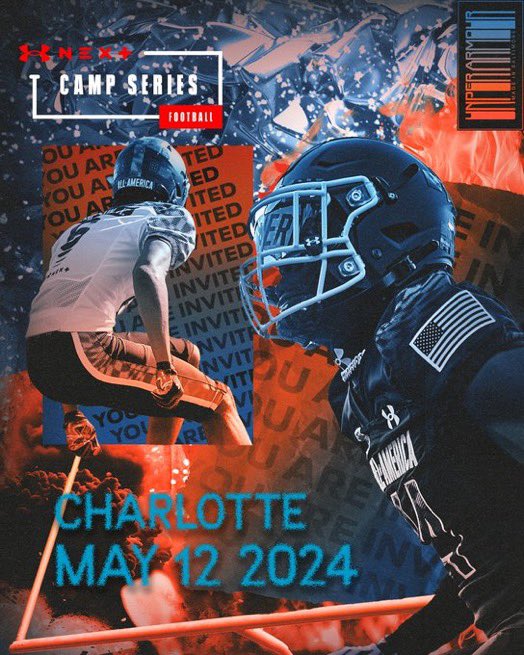 blessed to have been invited to the ua-all american camp in charlotte‼️ @DemetricDWarren @JeremyO_Johnson @RyanWrightRNG @BHoward_11 @ChadSimmons_ @RustyMansell_ @UANextFootball @TheUCReport