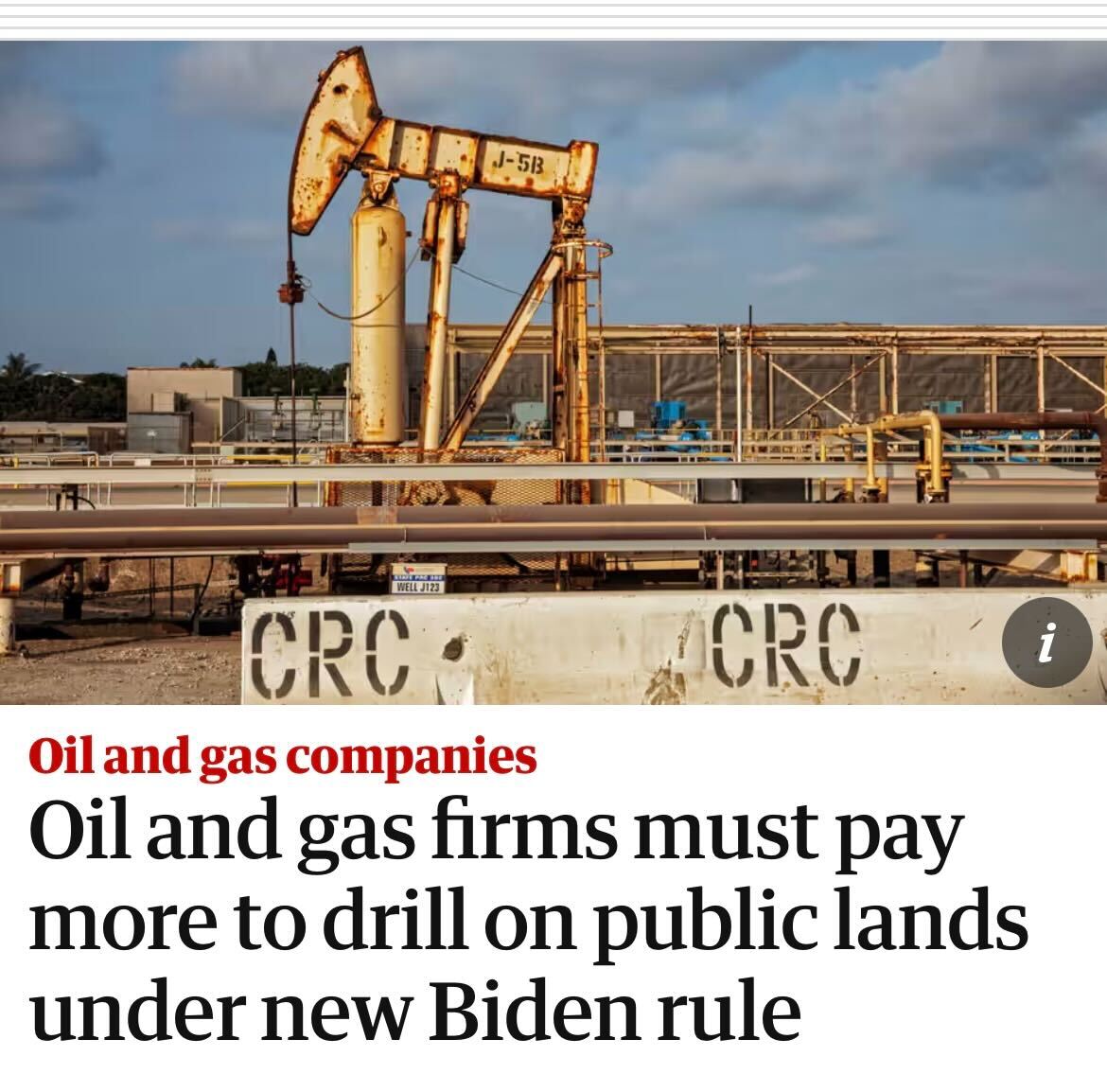 This is a big victory! The Biden-Harris administration is making sure Big Polluters — instead of taxpayers — pay for the fossil fuels they are extracting from our public lands. @POTUS has done more to hold the Big Oil accountable than any president in U.S. history. 👏 👏