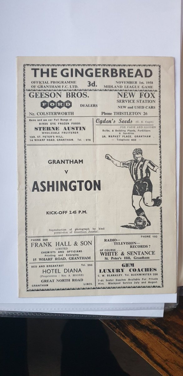 @Ashington_FC I have 3 out of the 4 programmes from the games. If any Ashington fan has the 2nd May 1959 game at Ashington v Grantham programme I would pay good money for it. 🤞
