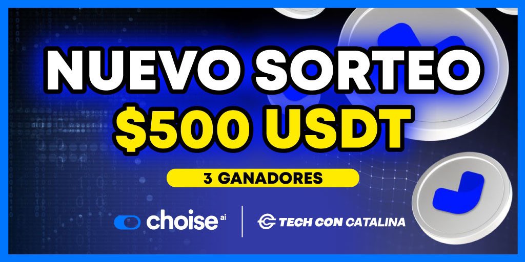 🔥NUEVO SORTEO🔥 Junto a @ChoiseAi sorteamos $500 USDT para 3 ganadores. Súper fácil: 👇 1️⃣. Dale like ♥️ y Re-Tweet 🔄 2️⃣. Sigue a @ChoiseAi 3️⃣. Etiqueta a 3 amigos ÉXITOS! x.com/ChoiseAi/statu…