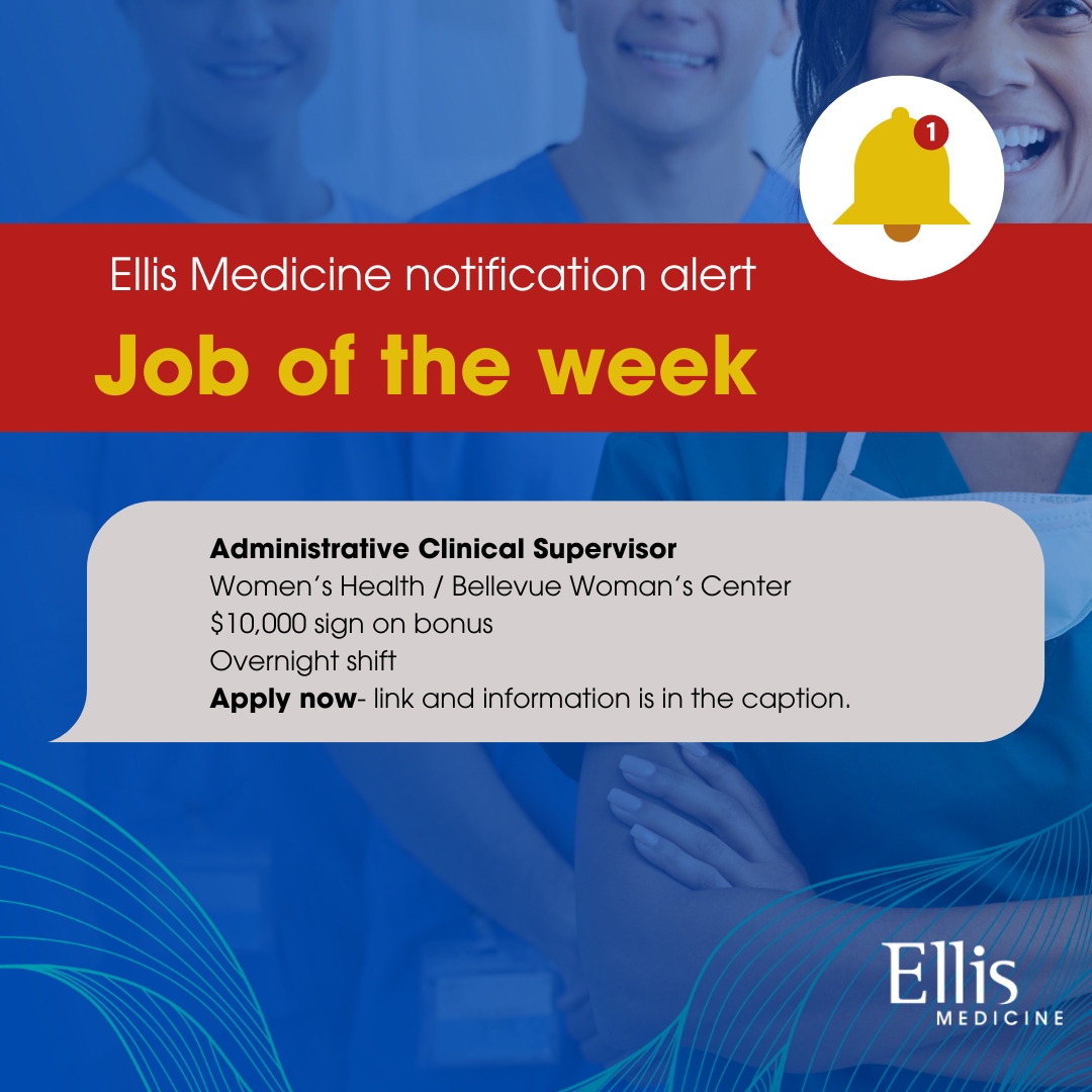 Hot off the press- Here's Ellis Medicine's job of the week!  
Apply at:   bit.ly/BWC_ClinicalSu…
#career #job #healthcareworkers #healthcare