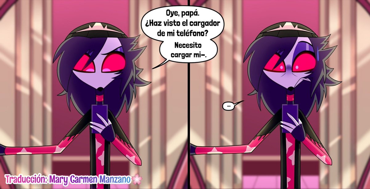 Fujoshi_Chan801's tweet photo. Ya los atraparon 😂 JAJAJAJA Blitzø deberías asegurar mejor esas puertas ❤️

✨Traducción hecha con el permiso de: @EveekaJ

#HelluvaBoss #Stolitz https://t.co/QuWW1GiPcv