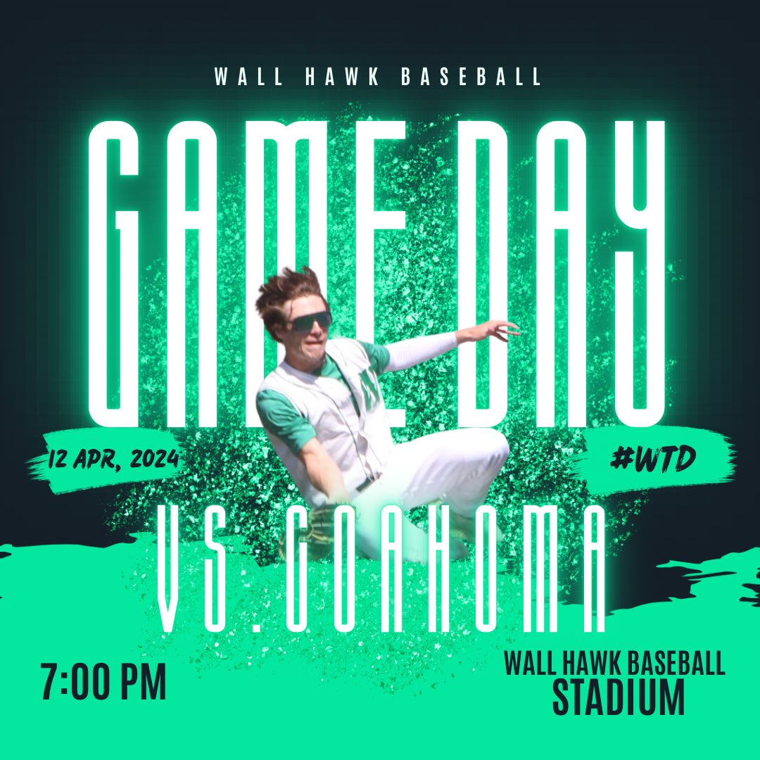 baseball_wallhs's tweet photo. It’s GAMEDAY! Come out, be loud, and cheer on YOUR Hawks! 

🆚 Coahoma

⏰ 7:00 PM

📍'The Nest' - Wall Hawk Stadium

@3ATxHsBaseball https://t.co/MT7ajlbgVb