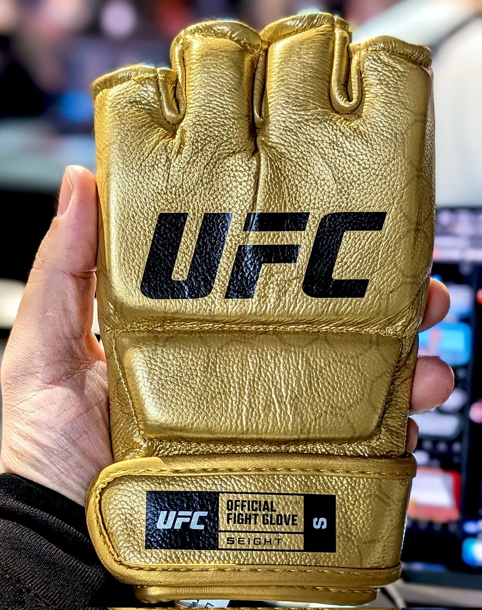 The UFC has recently unveiled new Official Fight Gloves, set to debut at UFC 302. Fighters fighting in championship fights will now wear gold gloves. 🫢