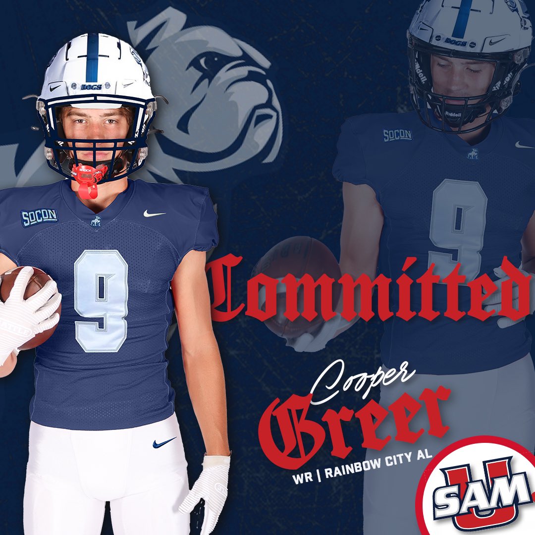 We want to Congratulate Cooper Greer on his Commitment to Samford University Football!