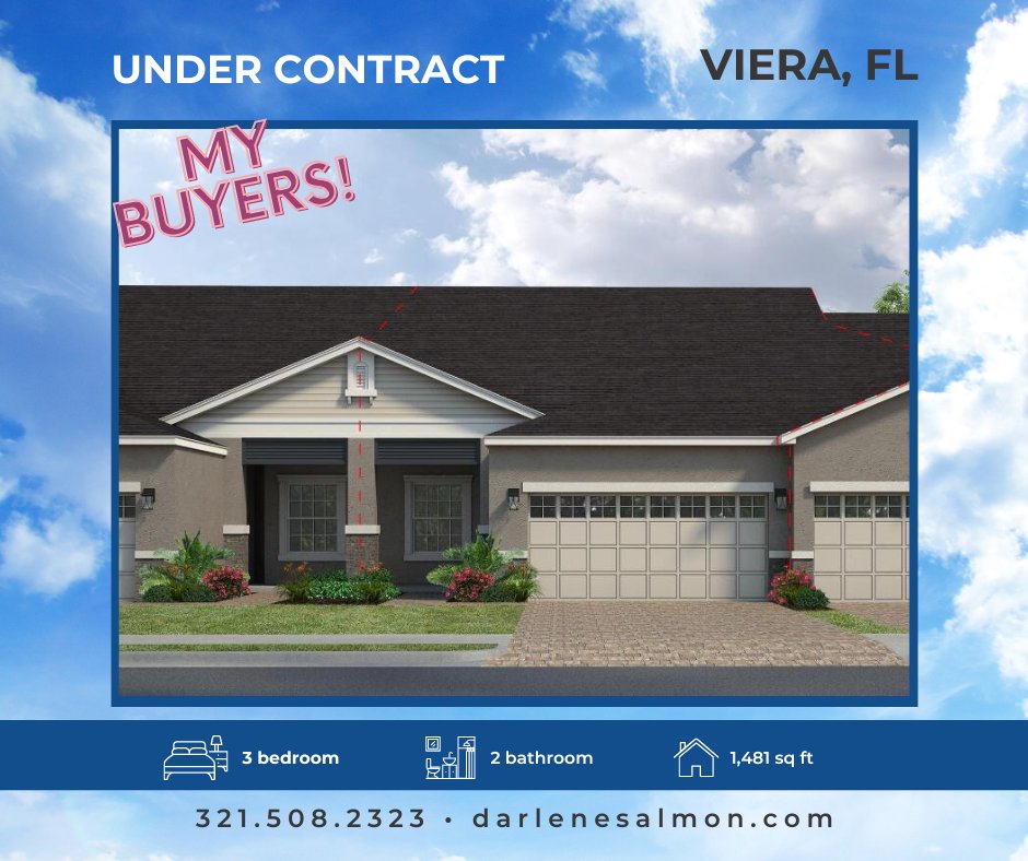 I helped my buyer-friends 👨‍👩‍👦find this #NewConstruction gem💍! Are you looking to buy 💵new?  There are many differences in the process, so why not #HireanAgent 👩‍🦰that KNOWS building a #NewHome 🏠🏡 and all that it entails? #DarleneSalmon #BrevardCountyRealty #SpaceCoastRealtor