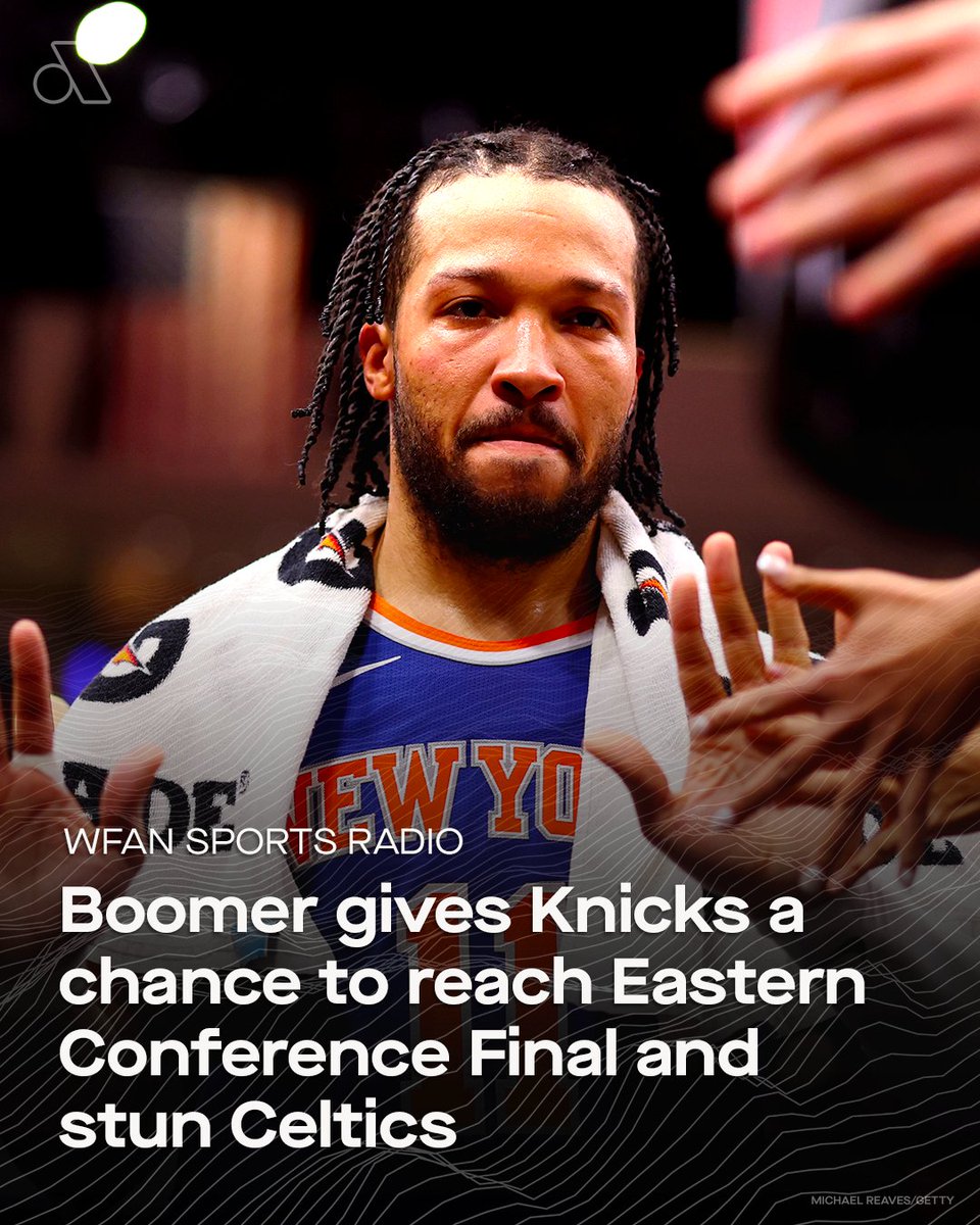 Boomer Esiason says, that even without Julius Randle, the Knicks can get to the Eastern Conference Final and shock the top-seeded Celtics to reach the Finals. More: auda.cy/4azFONI via @WFAN660