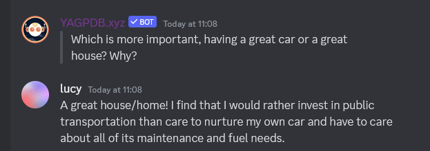 Which is more important, having a great car or a great house? Link to join in bio x