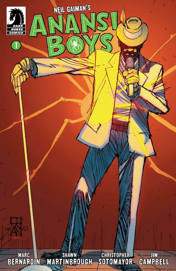 ICYMI: @neilhimself's Anansi Boys is coming to comics! @marcbernardin, @smartinbrough, Christopher Sotomayor, and Jim Campbell will be adapting the series, which begins June 26, 2024. See more details: bit.ly/3uGSvq4
