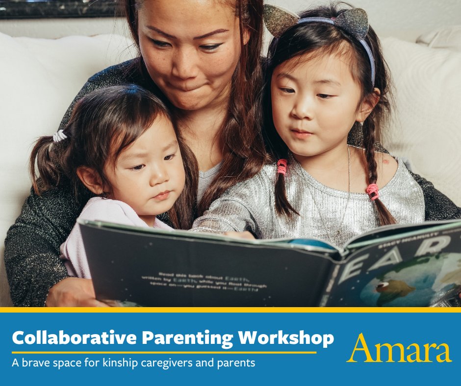 Our Collaborative Parenting Workshop, a brave space for kinship families, starts Sat, April 6 11am–1pm. It's free & runs 4 wks,ending April 27. It's for parents of kids in out-of-home care& #kinship caregivers to support the 'shared parenting'relationship. amarafamily.org/collaborative-…