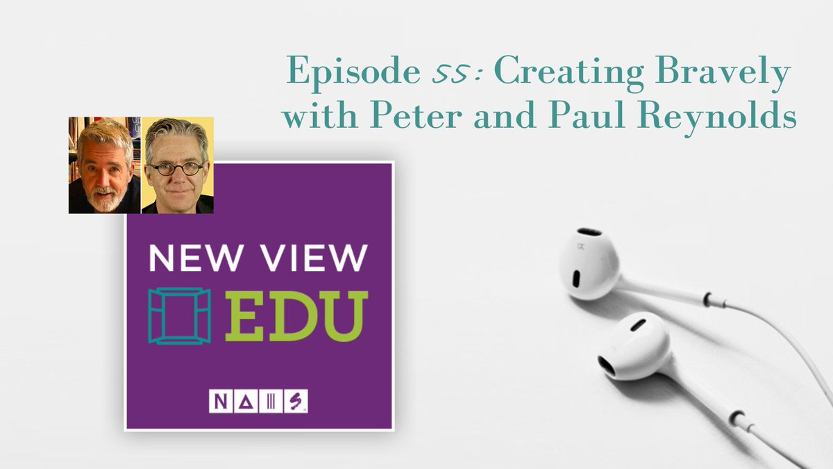 In the NAIS #NewViewEDU #podcast, Peter and Paul Reynolds talk about how their shared creative work has led them to become deeply involved in #schools, through working with #students and through founding initiatives to uplift and support educators. apple.co/3rA5p3i