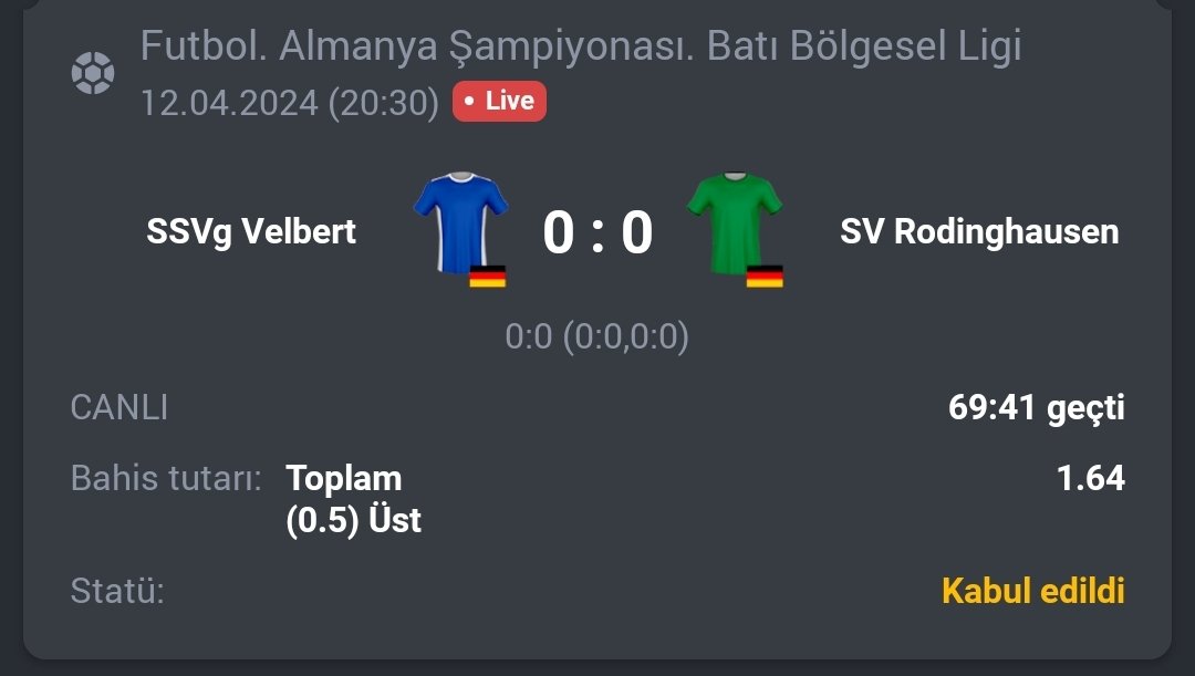 Almanya Batı Bölgesel Ligi

Velbert - Rodinghausen

0.5 üst / 1.64 oran

#Canlibahis #canlicasino #iddaa #iddaatahminleri #bettingtips #bettingtipster #inplay #BTC