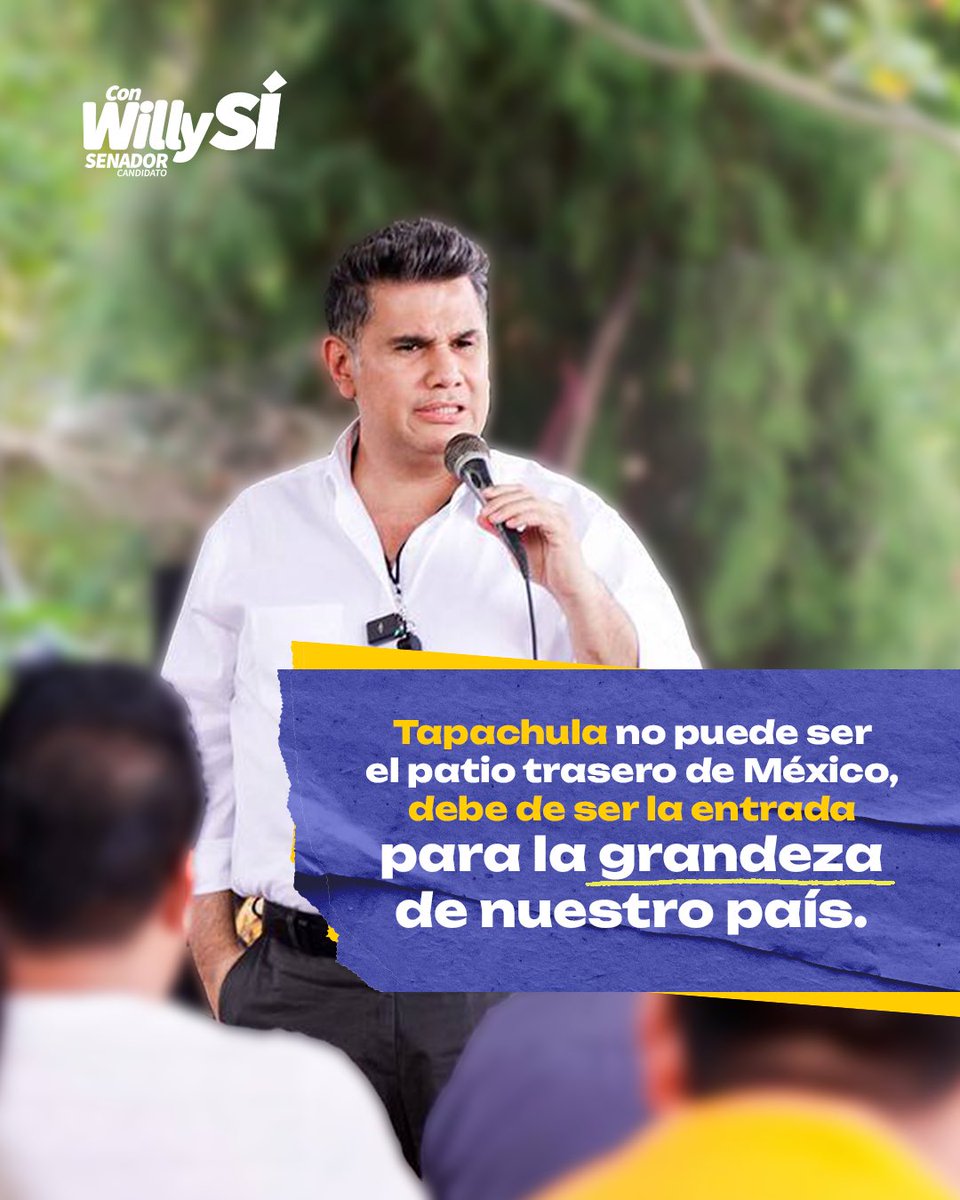 No vamos a permitir que el pulmón económico de nuestro estado sea víctima de la indiferencia del gobierno. Como Senador trabajaré para mejorar las condiciones de quienes viven y transitan en #Tapachula en beneficio de todos los Chiapanecos. #ConWillySí 💪❤️