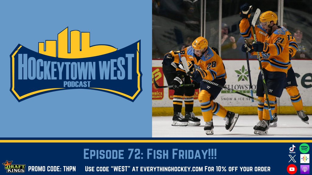 🚨Episode 72 “Fish Friday!!!” Featuring @Trav1481 is now live!🚨 Apple Podcasts: podcasts.apple.com/us/podcast/hoc… Spotify: open.spotify.com/episode/55Cv2l… YouTube: youtu.be/KB9pJhbdSds?si… 🎙️Toledo Walleye vs Iowa Heartlanders game recaps 🎙️ECHL playoff update 🎙️ECHL news @EHClothing Promo…